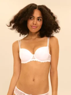 Soutien-gorge décolleté carré en spacer 3D - Blanc