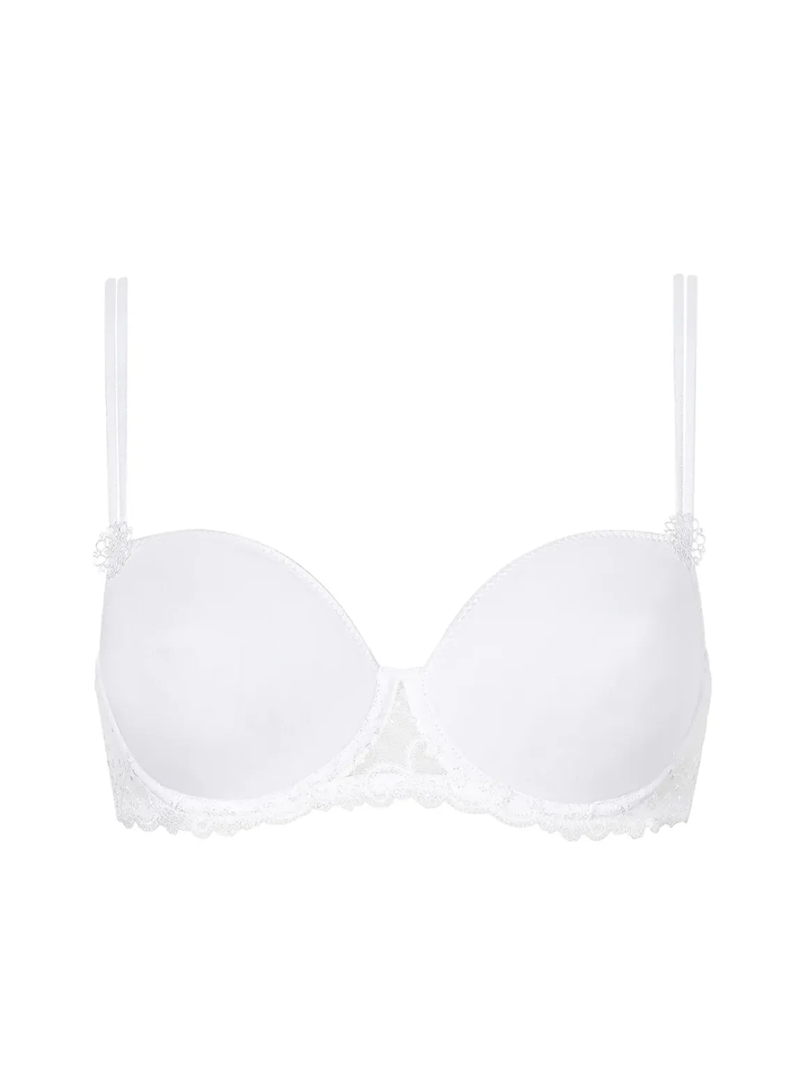 Soutien-gorge décolleté carré en spacer 3D - Blanc