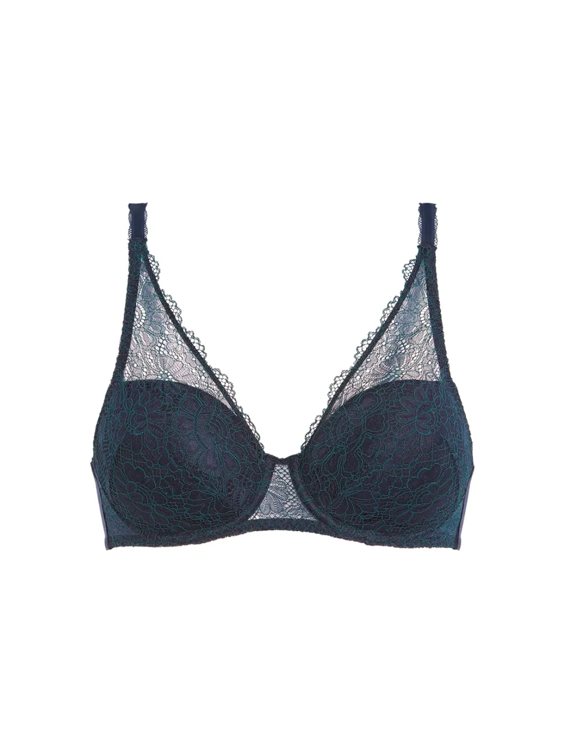 Soutien-gorge décolleté carré en spacer 3D - Saphir