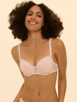 Soutien-gorge décolleté carré en spacer 3D - Poudre