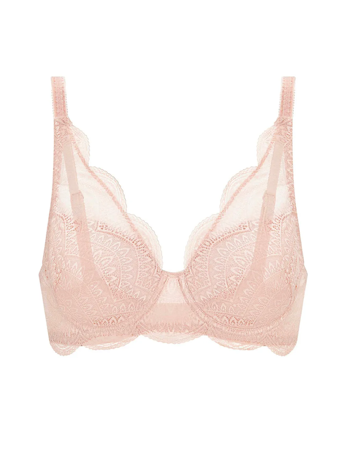 Soutien-gorge décolleté carré en spacer 3D - Peau Rosée