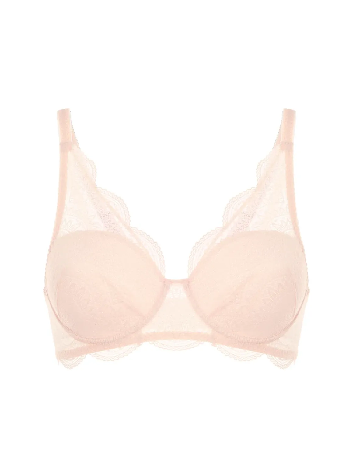 Soutien-gorge décolleté carré en spacer 3D - Poudre pétale
