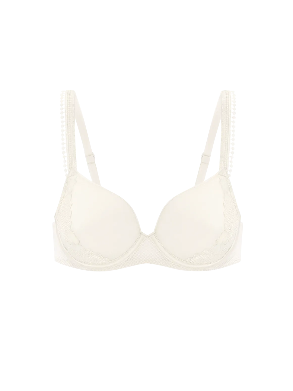 Soutien-gorge emboitant décolleté plongeant - Naturel