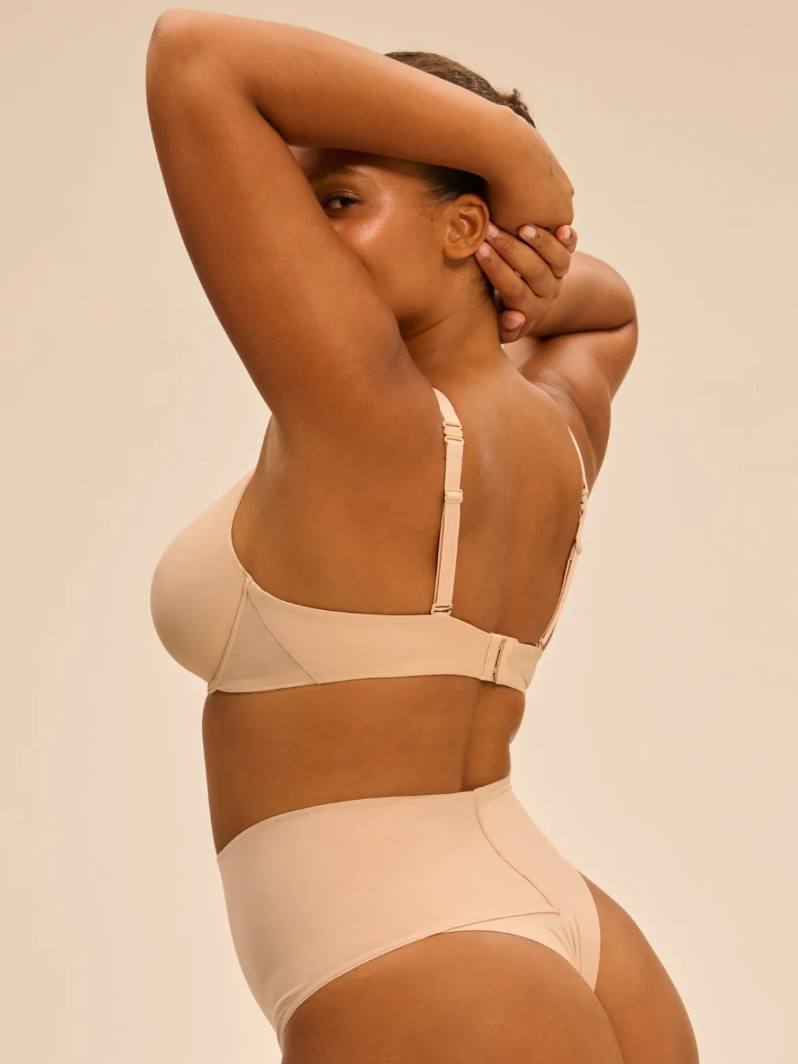 Soutien-gorge emboitant multi-positions sans couture - Peau Rosée