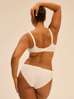 Soutien-gorge emboitant plongeant - Naturel