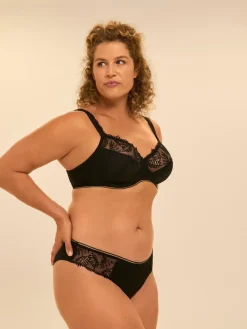 Soutien-gorge emboitant pour poitrine généreuse - Noir