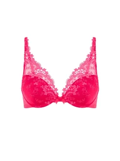 Soutien-gorge push-up décolleté plongeant - Rose Fabuleux