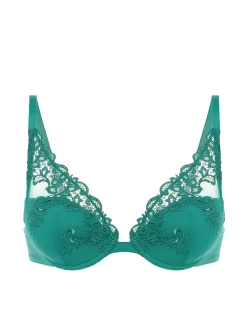Soutien-gorge push-up décolleté plongeant - Vert Garden