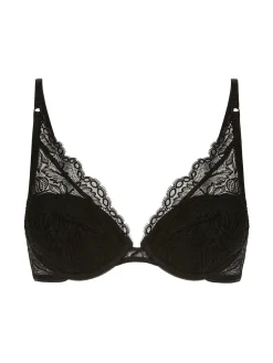Soutien-gorge push-up triangle - Noir
