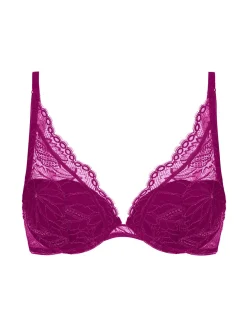 Soutien-gorge push-up triangle - Framboise