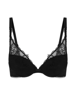 Soutien-gorge push-up triangle - Noir