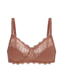 Soutien-gorge sans-armatures structuré - Brun coco