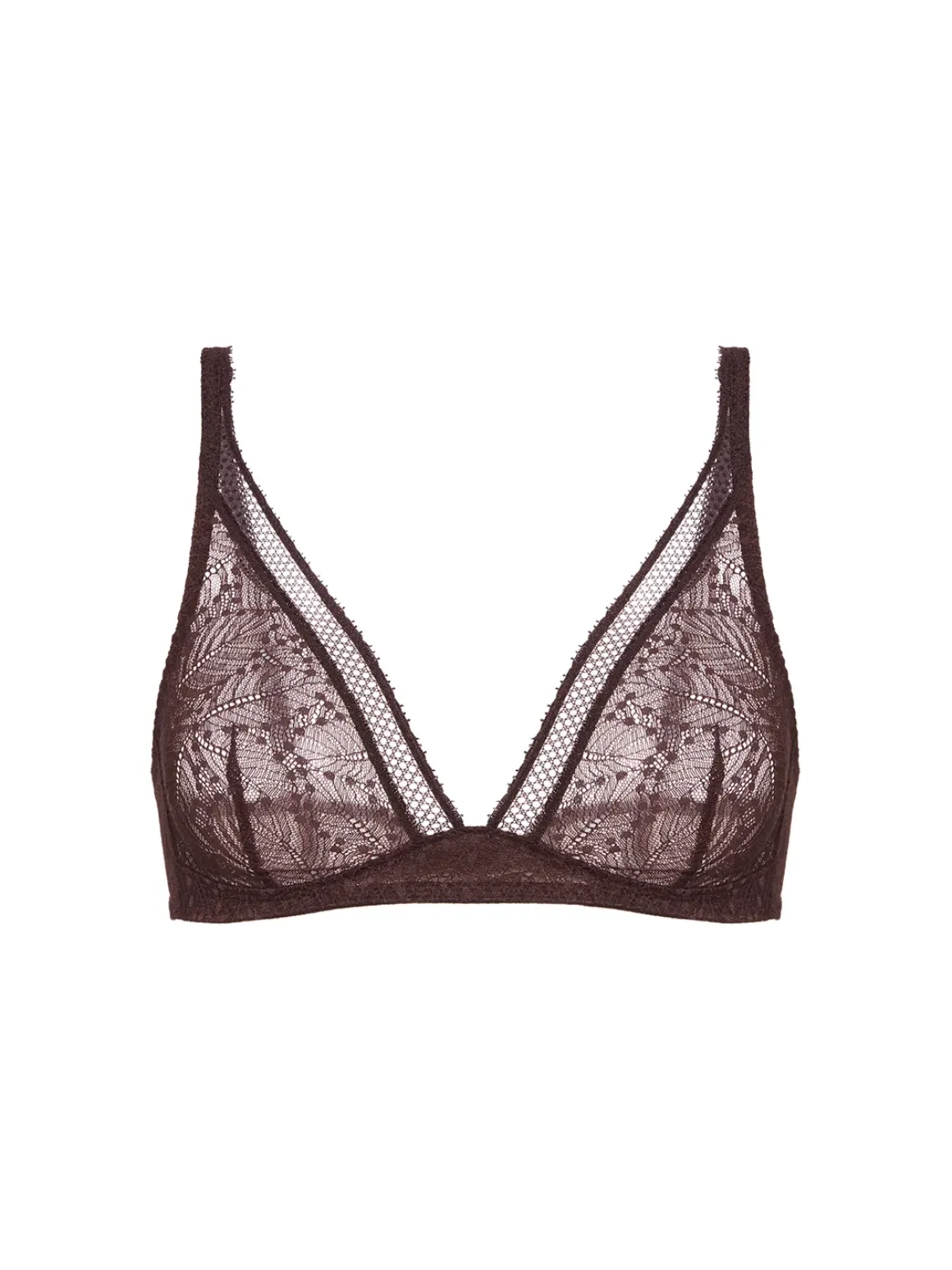 Soutien-gorge sans armatures structuré - Brun Foncé