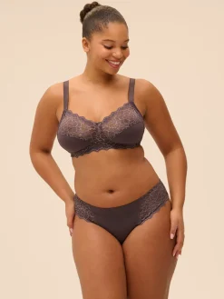 Soutien-gorge sans armatures structuré - Gris Graphite