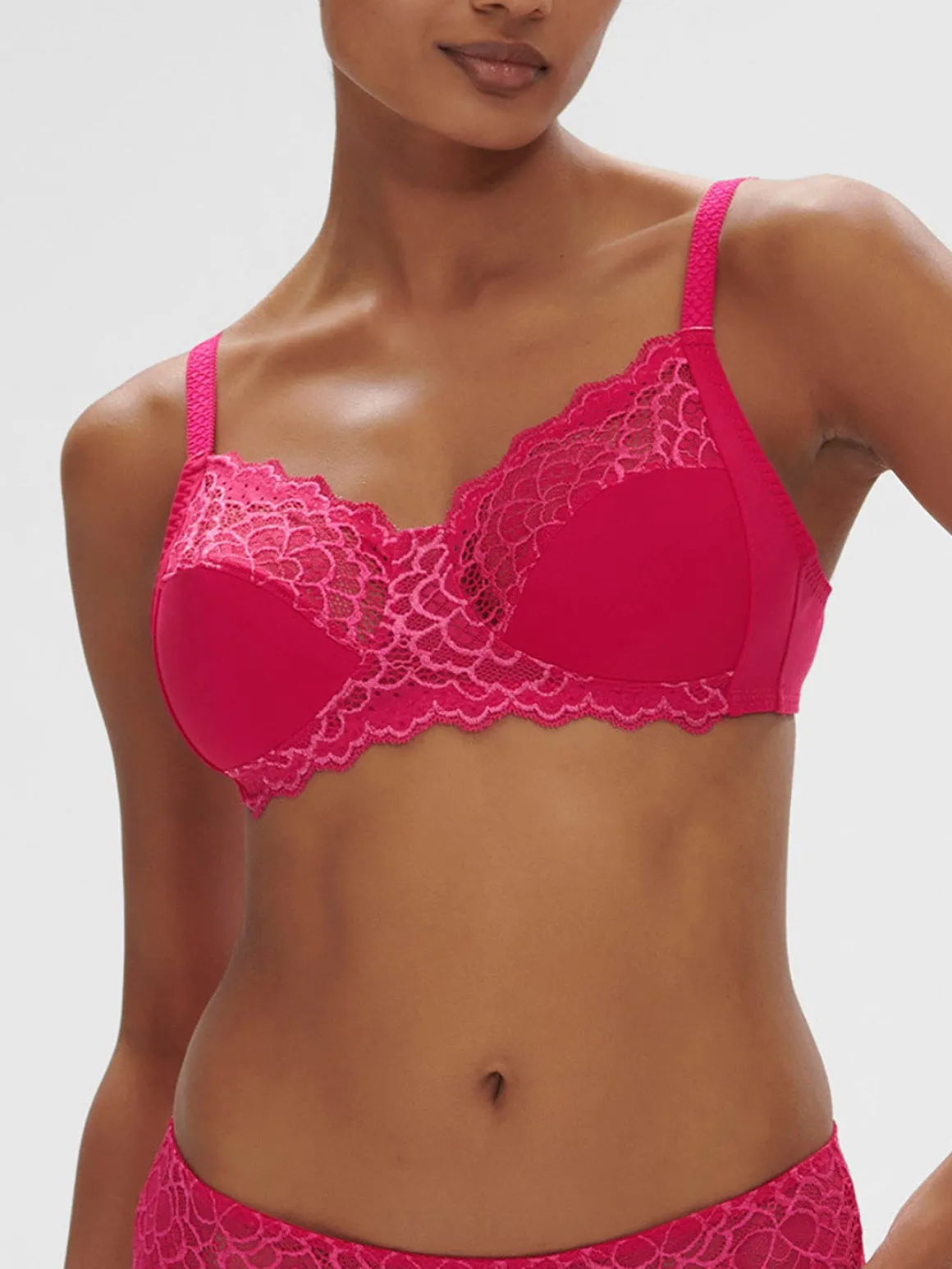 Soutien-gorge sans-armatures structuré - Rose Teaberry