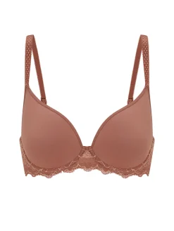 Soutien-gorge spacer décolleté plongeant - Brun coco