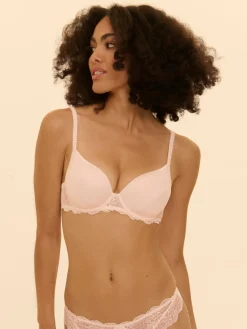 Soutien-gorge spacer décolleté plongeant - Rose sakura