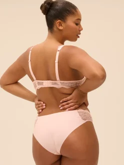 Soutien-gorge triangle avec armatures - Poudre Pétale