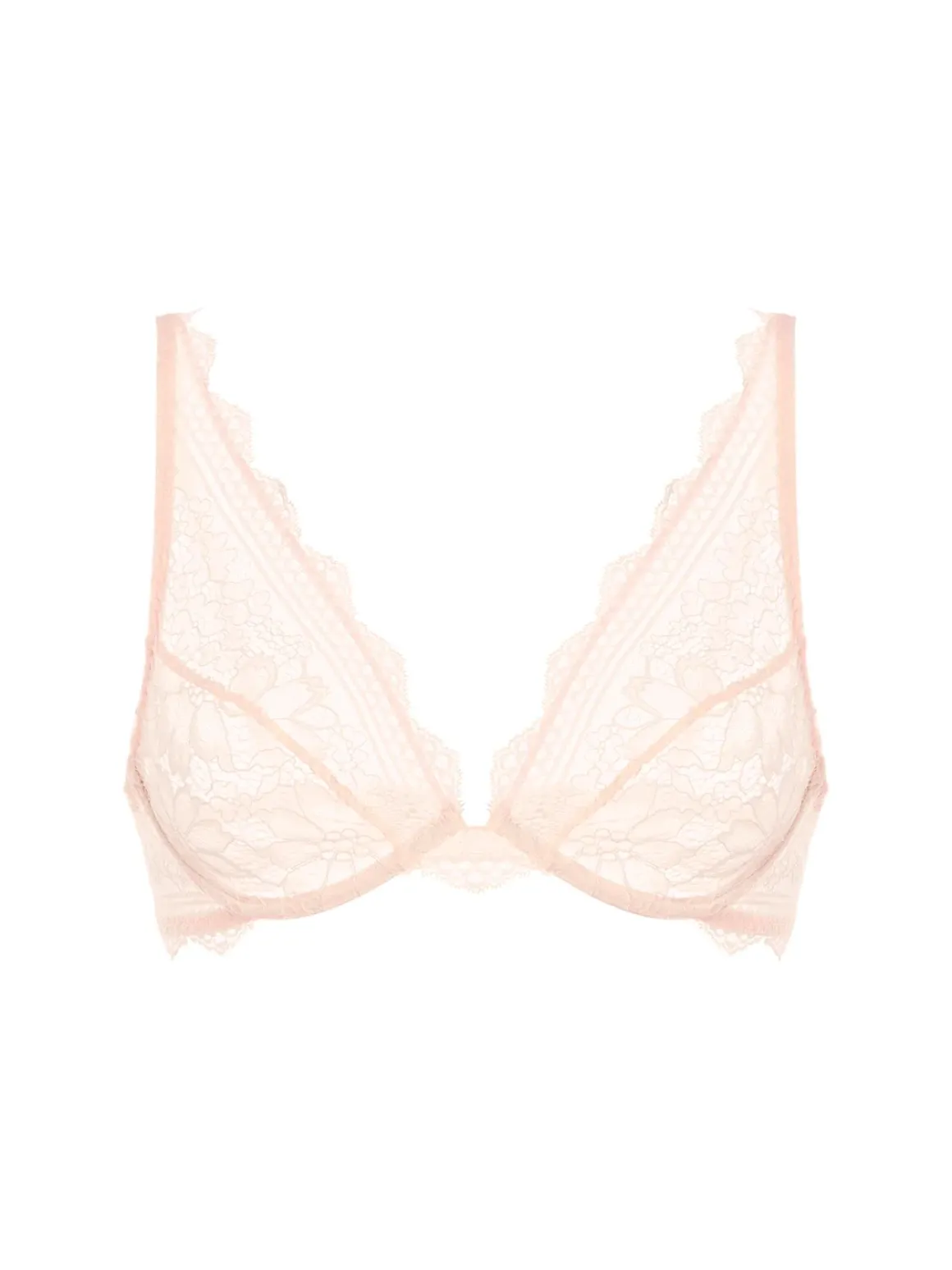 Soutien-gorge triangle avec armatures - Poudre Pétale