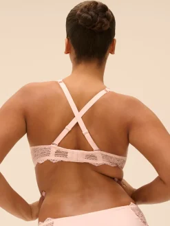 Soutien-gorge triangle avec armatures - Poudre Pétale