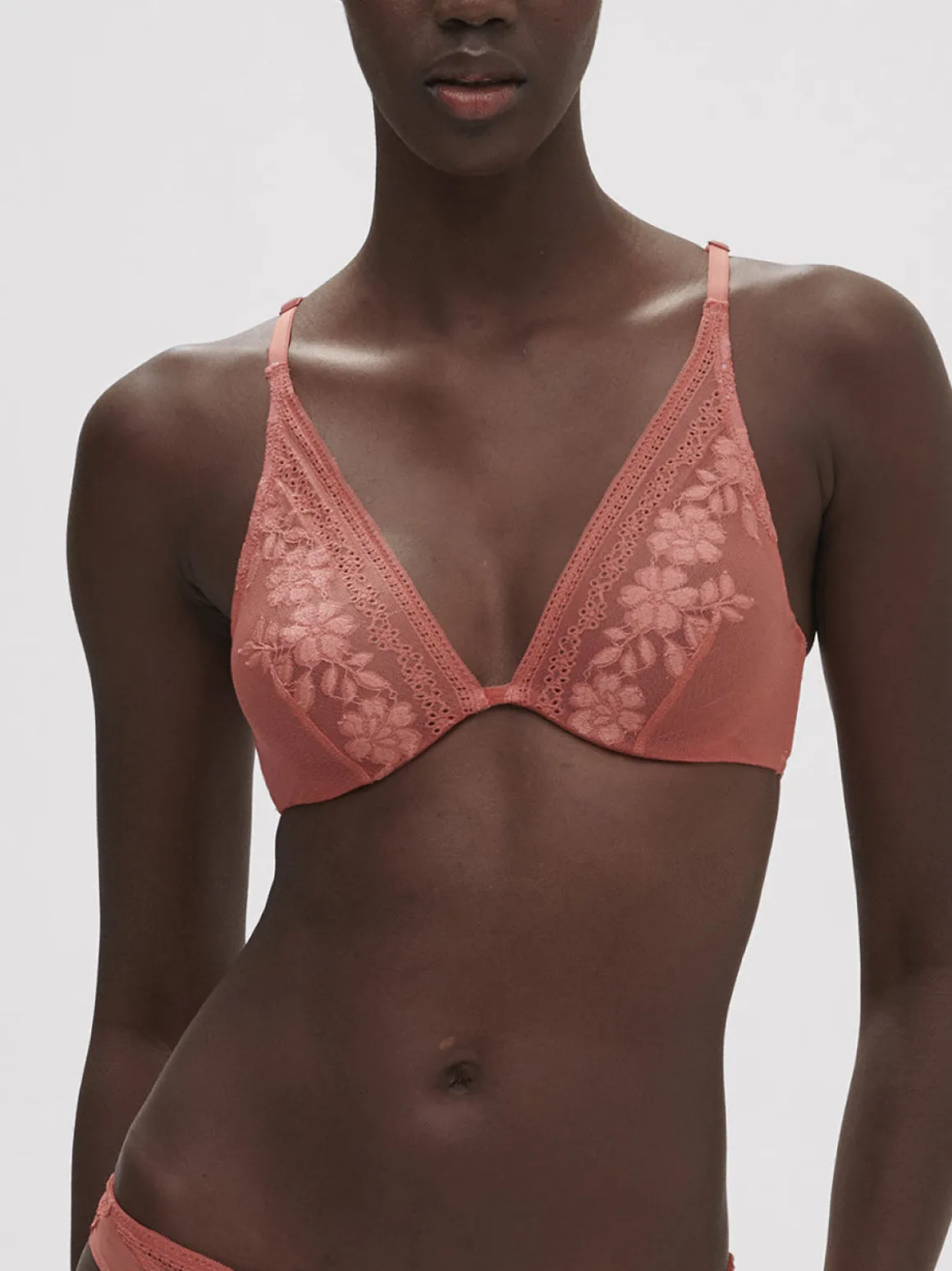 Soutien-gorge triangle avec armatures - Rose Texas
