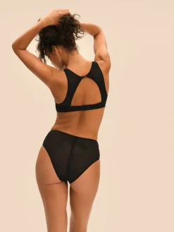 Soutien-gorge triangle avec armatures - Noir