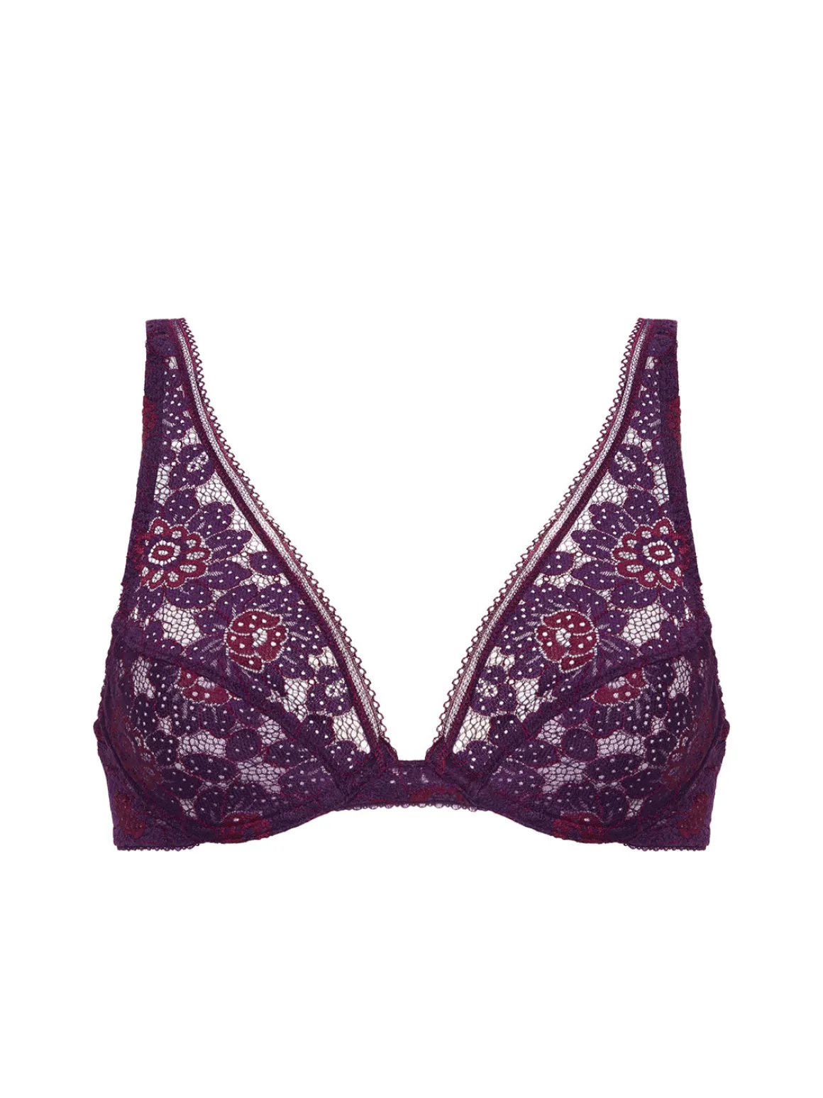 Soutien-gorge triangle avec armatures - Violet Euphoria