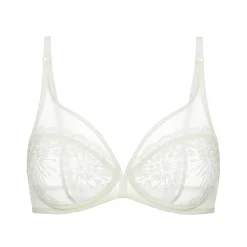 Soutien-gorge triangle emboitant décolleté plongeant - Naturel