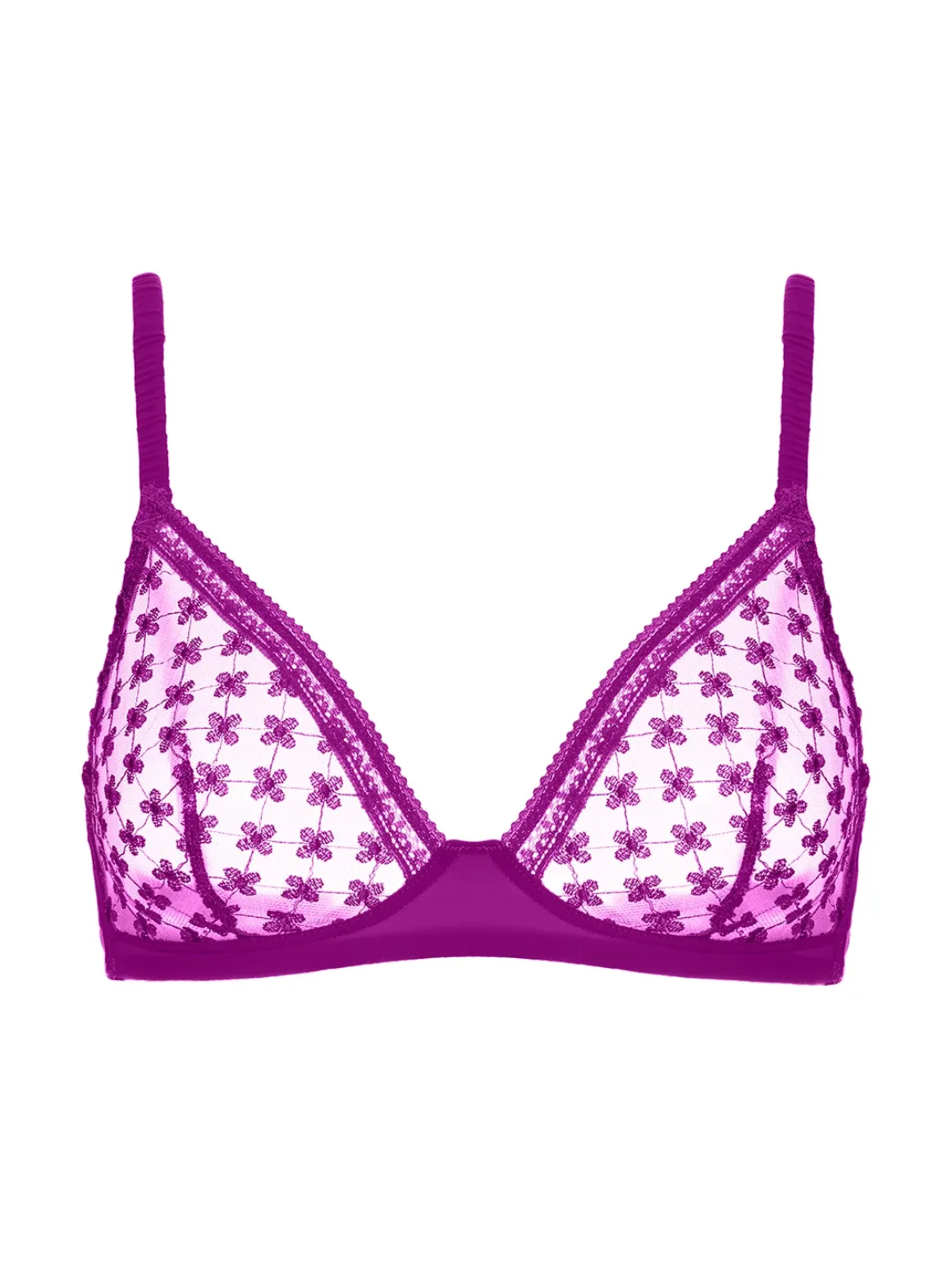 Soutien-gorge triangle sans-armatures - Bougainvillier