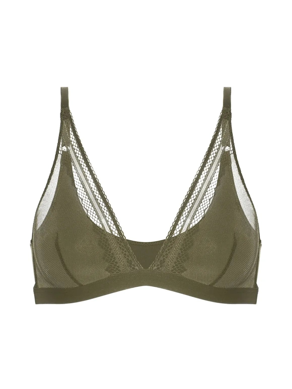 Soutien-gorge triangle sans-armatures - Vert Aventure
