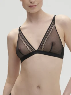 Soutien-gorge triangle sans-armatures - Noir
