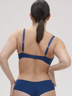 Soutien-gorge triangle sans-armatures - Bleu Poséidon