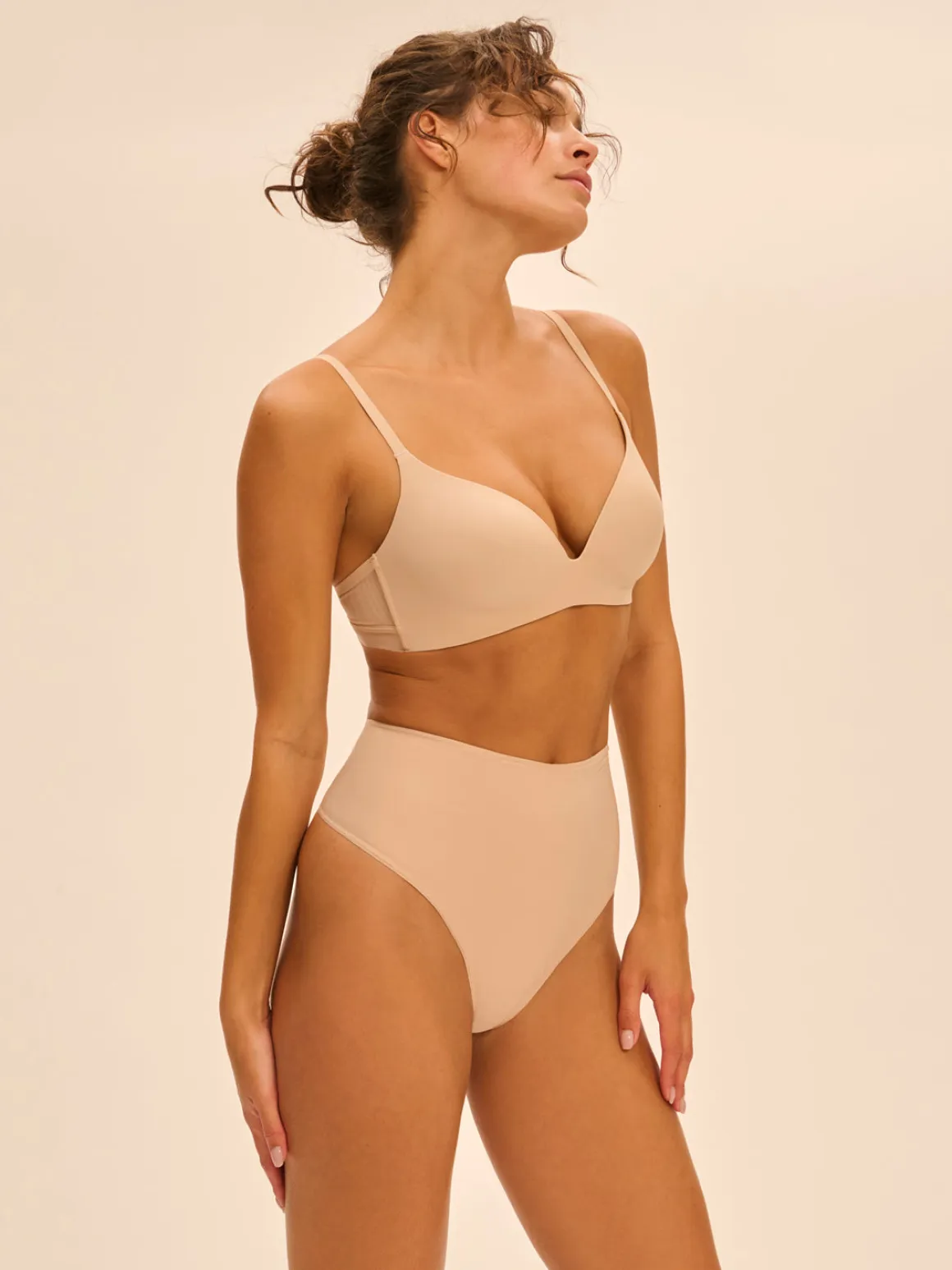 Soutien-gorge triangle sans armature - Peau Rosée