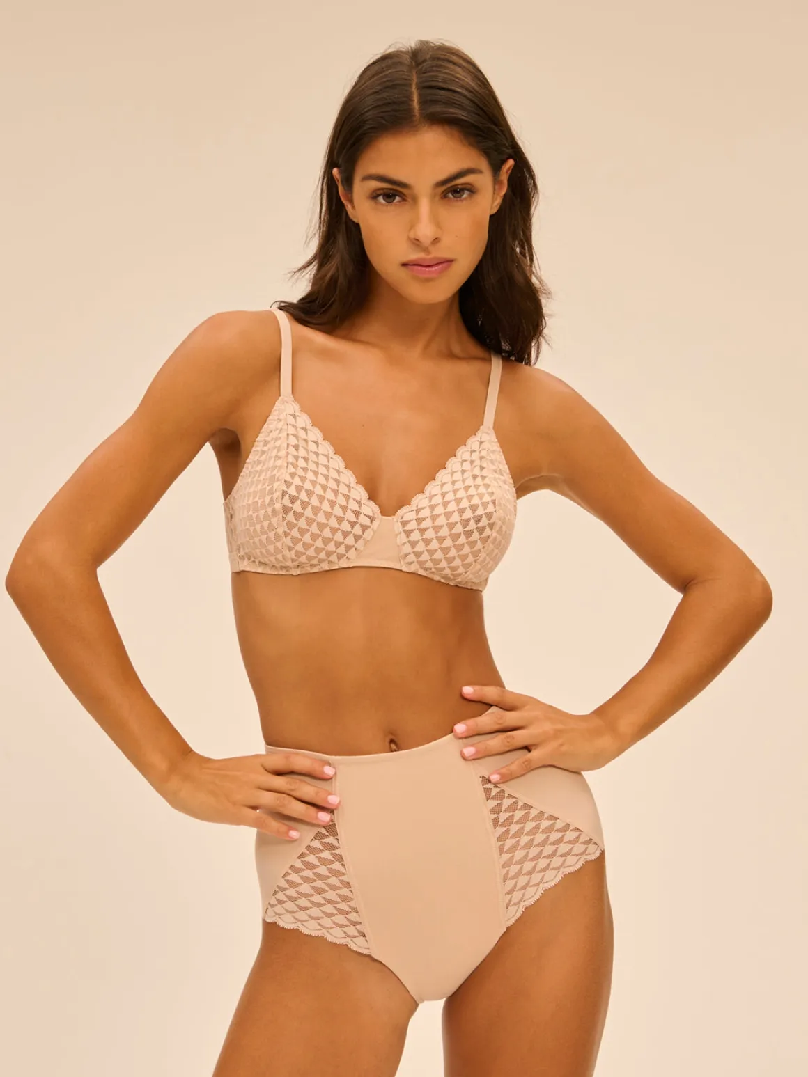 Soutien-gorge triangle sans-armatures - Peau Rosée