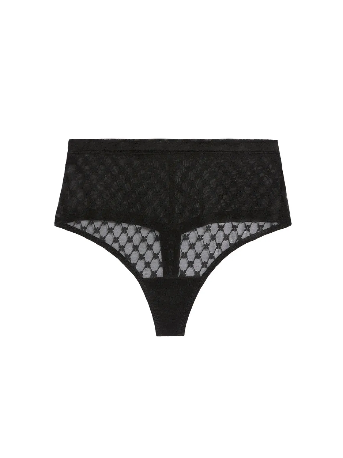 String gainant taille haute - Noir