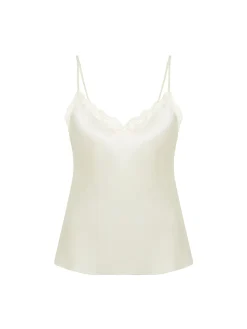 Top broderie - Naturel