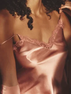 Top broderie - Rose Fumé