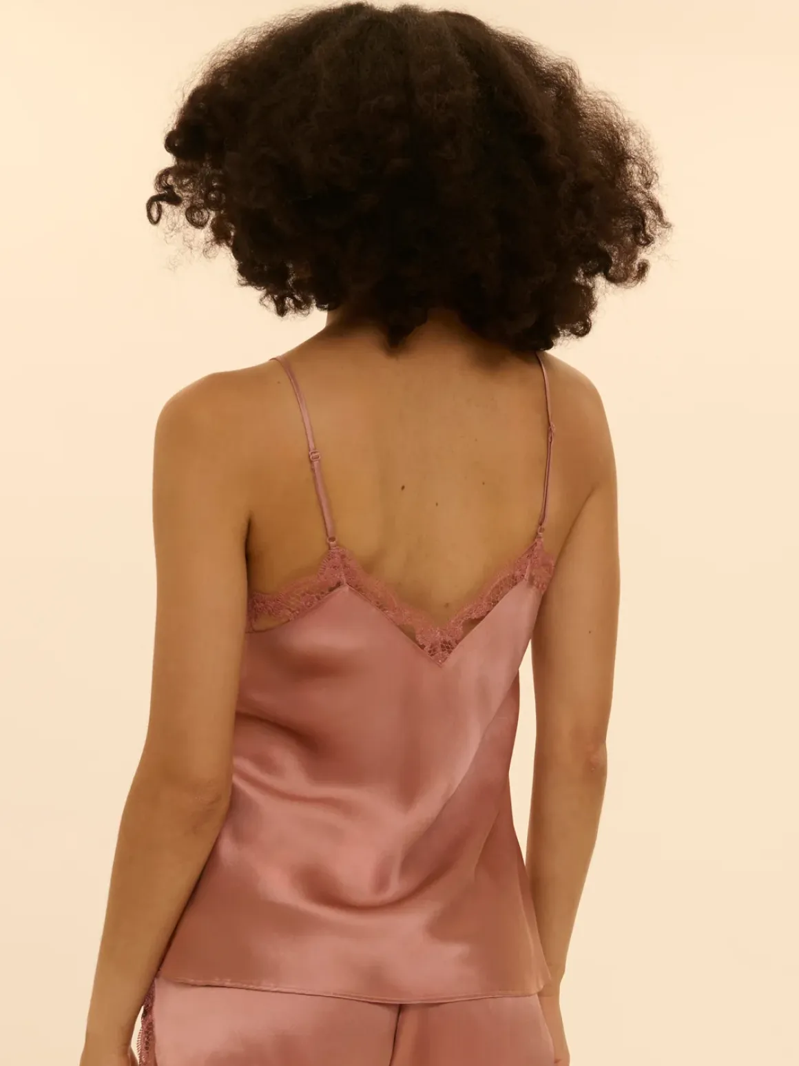 Top broderie - Rose Fumé