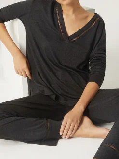 Top manches longues - Anthracite chiné